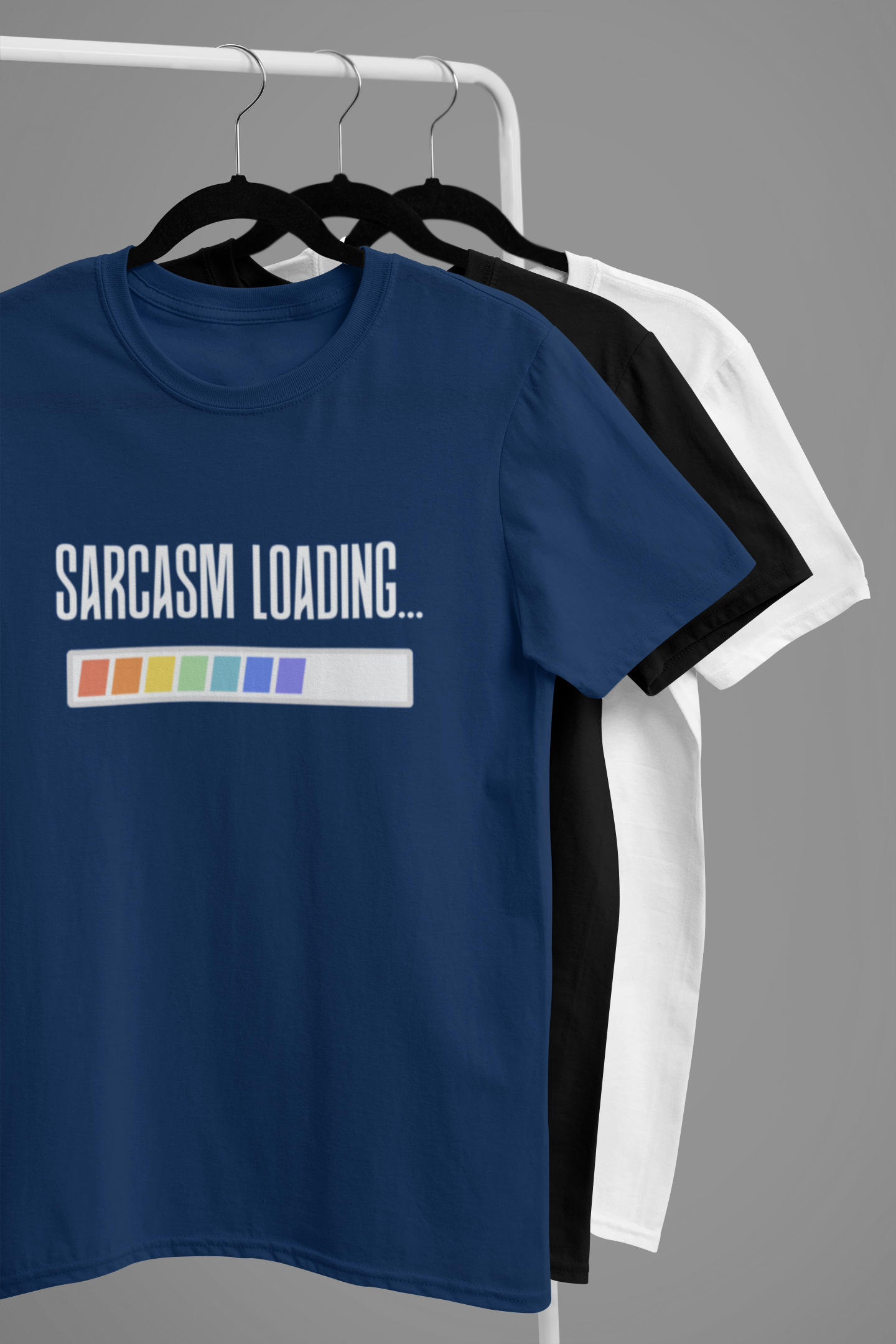“SARCASM LOADING…” Rainbow Progress Bar Tee
