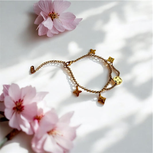 Gold Charm Bracelet