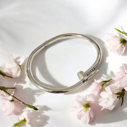 Silver Nail Bracelet