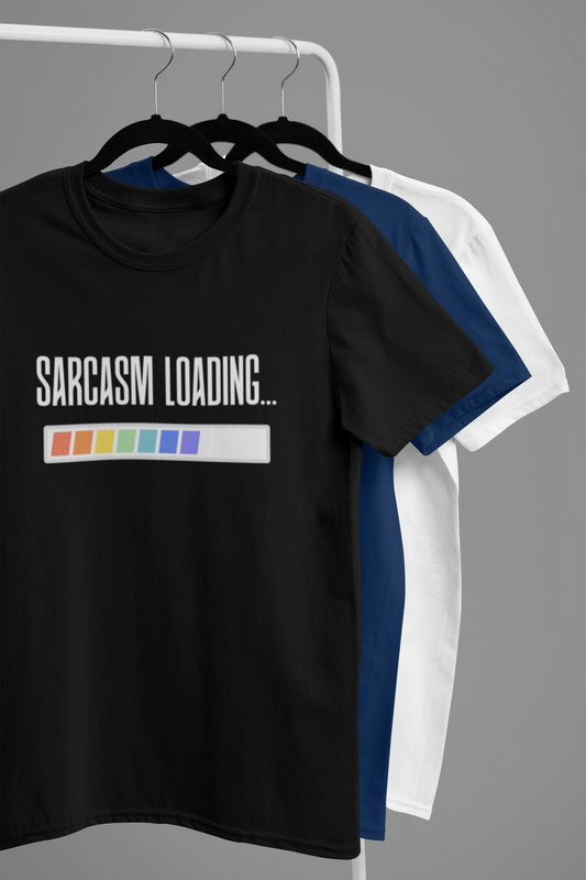“SARCASM LOADING…” Rainbow Progress Bar Tee