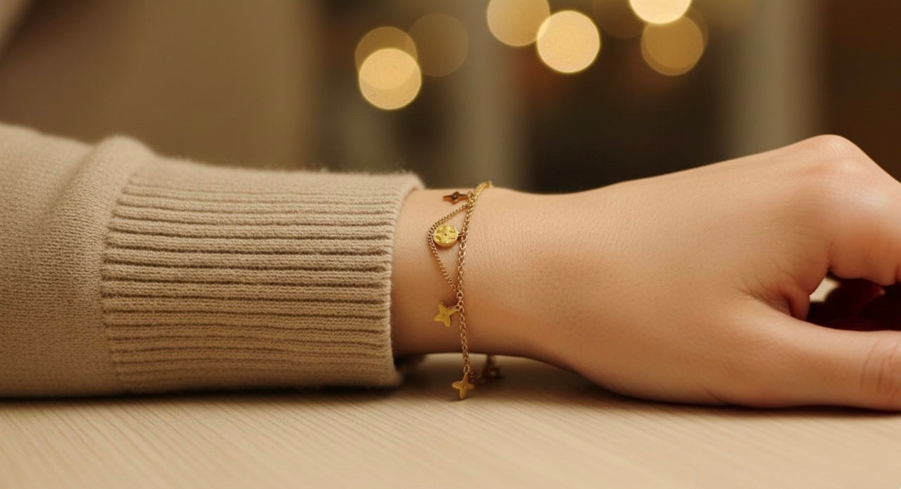 Gold Charm Bracelet
