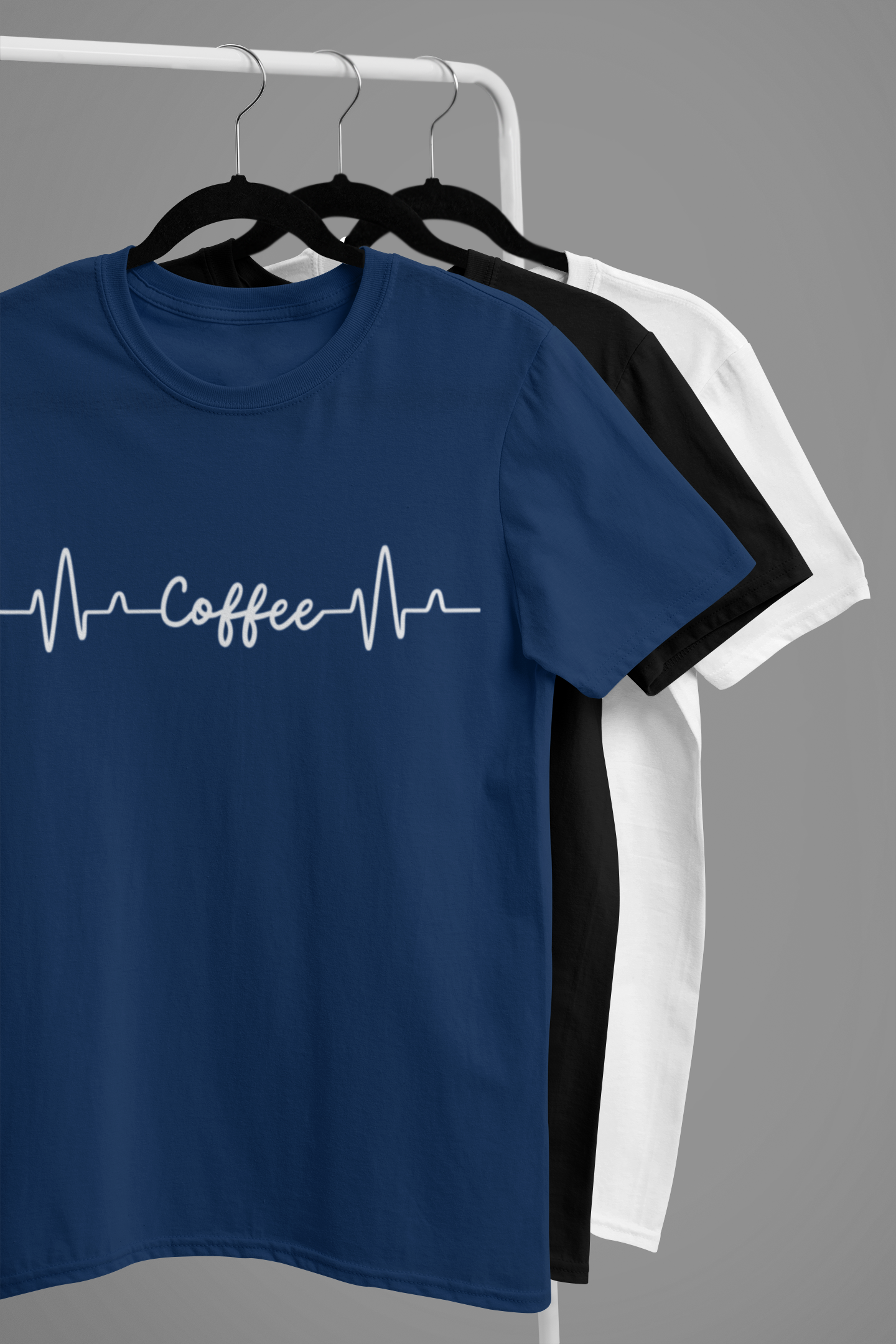 “Coffee Pulse” Heartbeat Line Tee