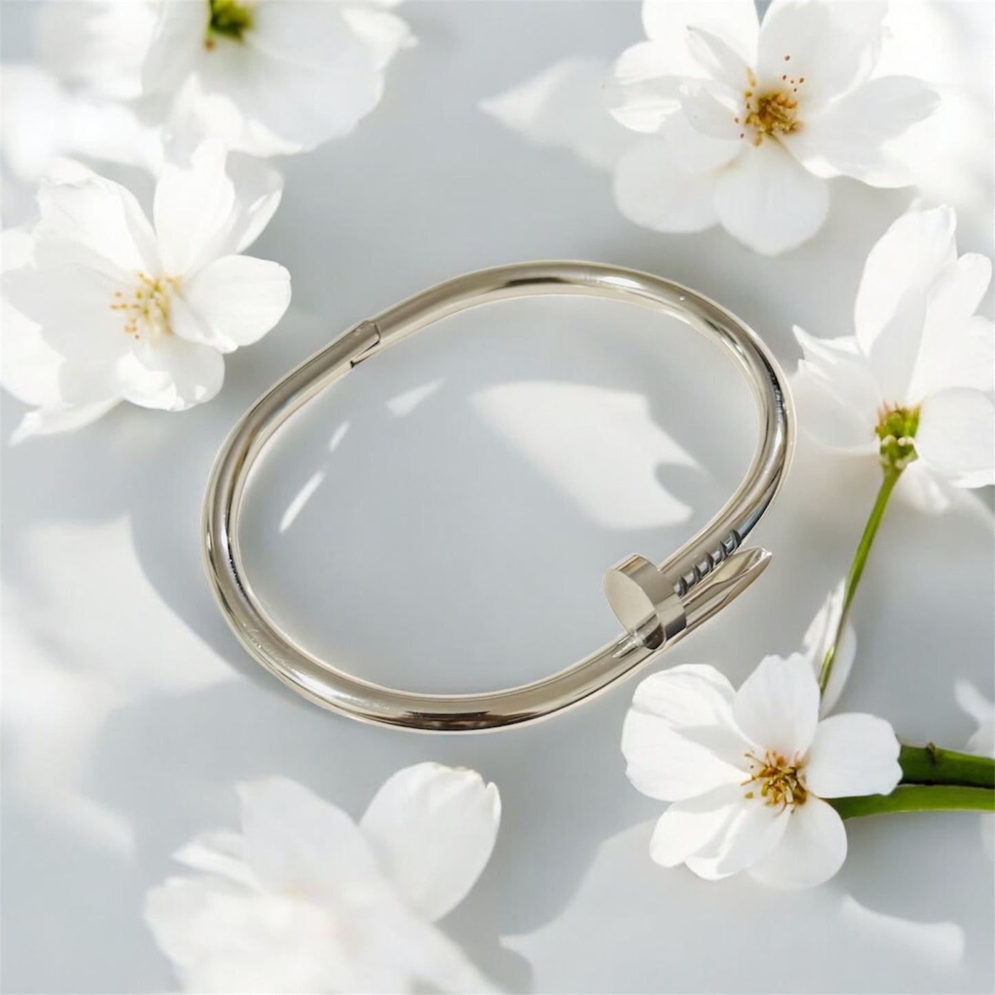 Silver Nail Bracelet