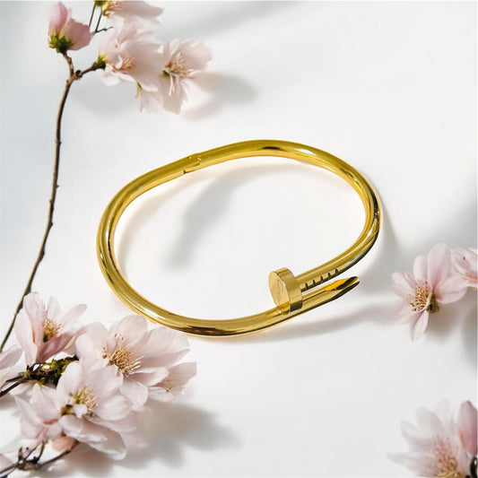 Gold Nail Bracelet