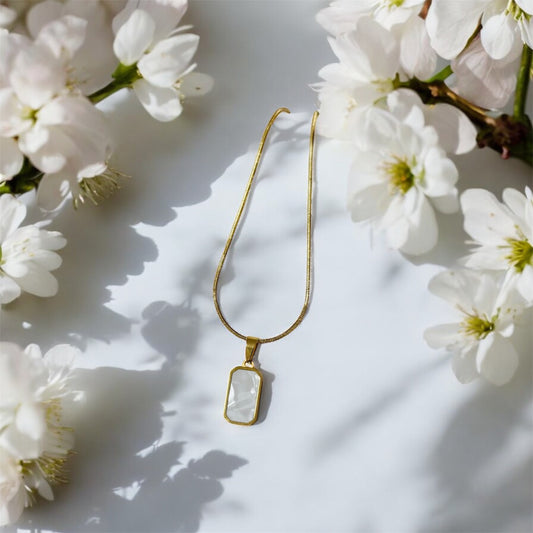 Gold Reversible Pendant Necklace