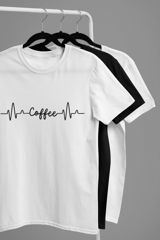 “Coffee Pulse” Heartbeat Line Tee