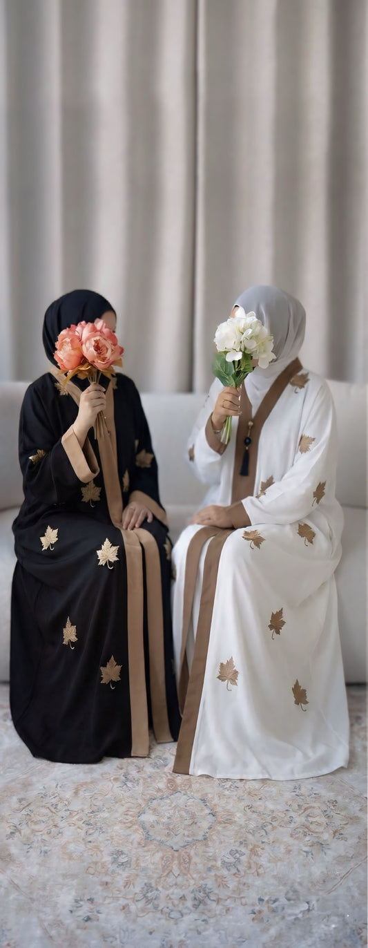 🖤Black Maple Leaf Embroidered Abaya
- Inner & Scarf Included | Free UK
Shipping